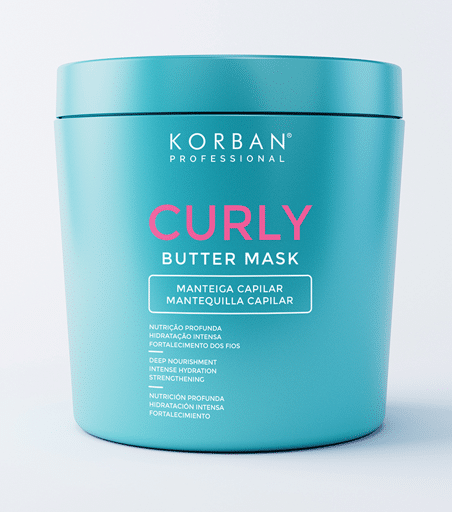 Curly Butter Mask 450ml – Odżywcza Maska do Włosów Kręconych z Masłem Makadamia i Olejami – Korban Professional