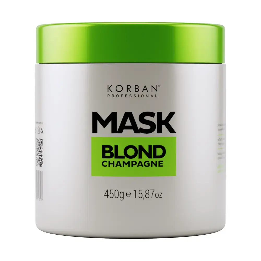 Blond Champagne – Maska Neutralizująca Żółte Odcienie 450 g – Korban Professional