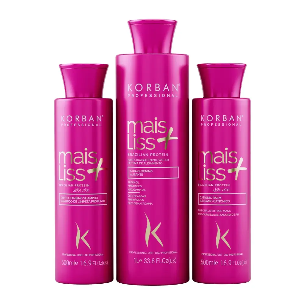 Mais Liss Nanogloss - zabieg nanoplastii trwałe prostowaniei lustrzany blask włosów – Korban Professional