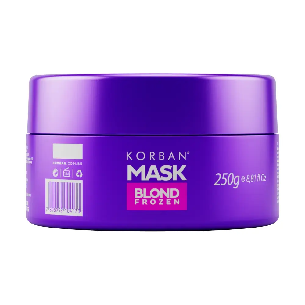 Blond Frozen – Maska Matująca do Włosów Blond i Siwych 250 g – Korban Professional