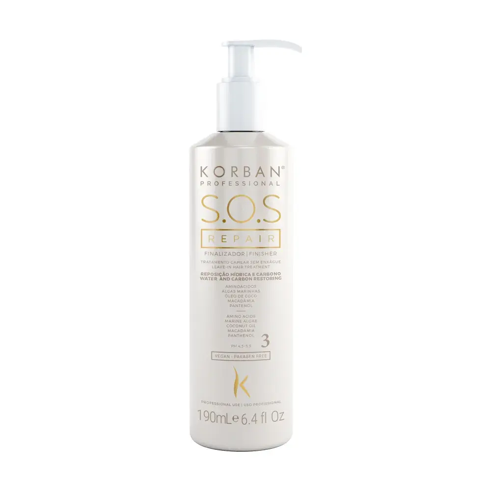 S.O.S Repair #3 – Termoochronny Finisher Odbudowujący 190 ml – Korban Professional